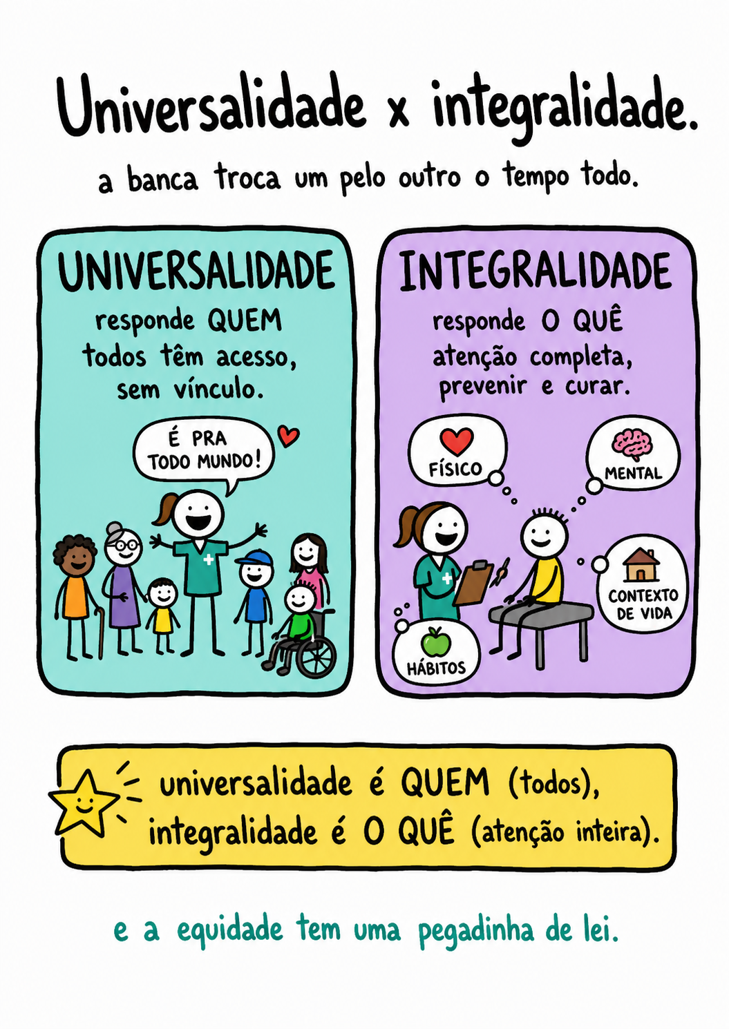 Universalidade x integralidade